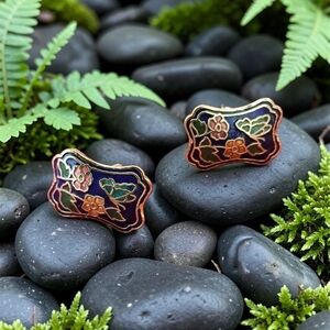 Cloisonne earrings
